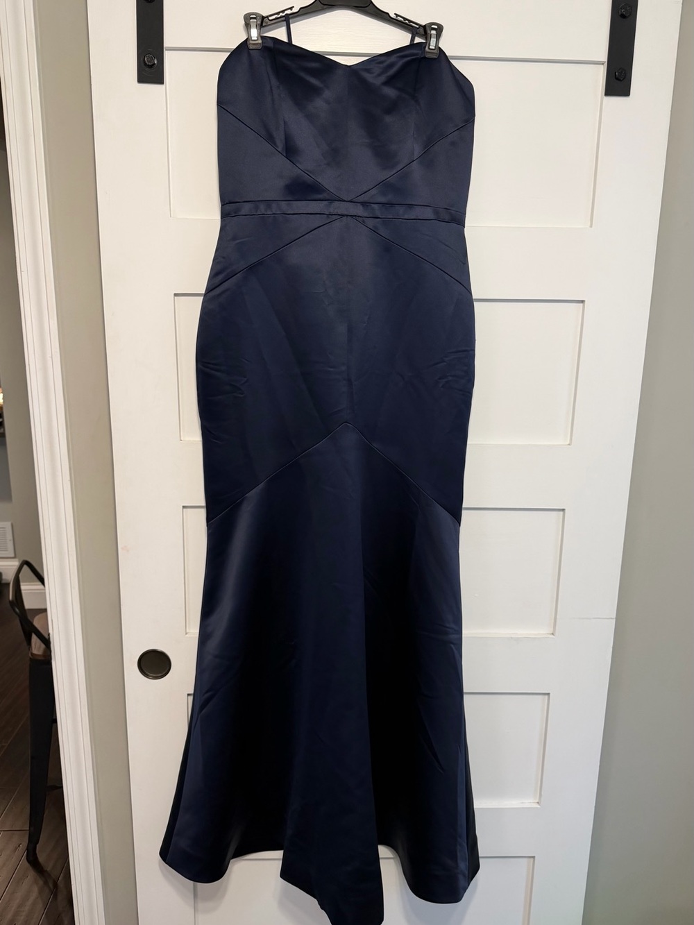 Ann Taylor Navy Strapless Formal Mermaid Dress Sz 10 NWT